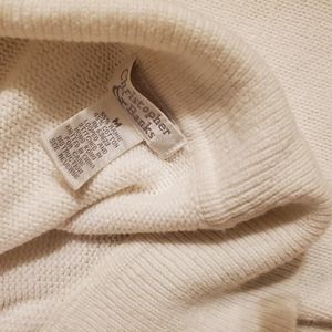 Vintage sweater cardigan, button up, off white